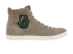 Louis Vuitton High Top Trainers, Suede, Grey, UK10, 2*