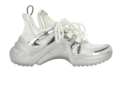 Louis Vuitton Archlight Trainers, &pound;395, Shoes, Silver/White, Leather, Front view