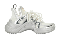 Louis Vuitton Archlight Trainers, Leather, Silver/White, UK5.5, B/DB, 2*