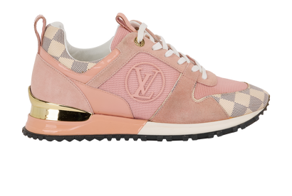 Louis Vuitton Run Away Trainers, £550, Shoes, Pink, Canvas/Leather, Front view