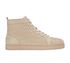Christian Louboutin Louis Spike Trainers, &pound;220, Shoes, Beige, Leather, Front view