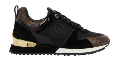 Louis Vuitton Monogram Trainers, &pound;480, Shoes, Black/Brown, Mesh/Suede, Front view