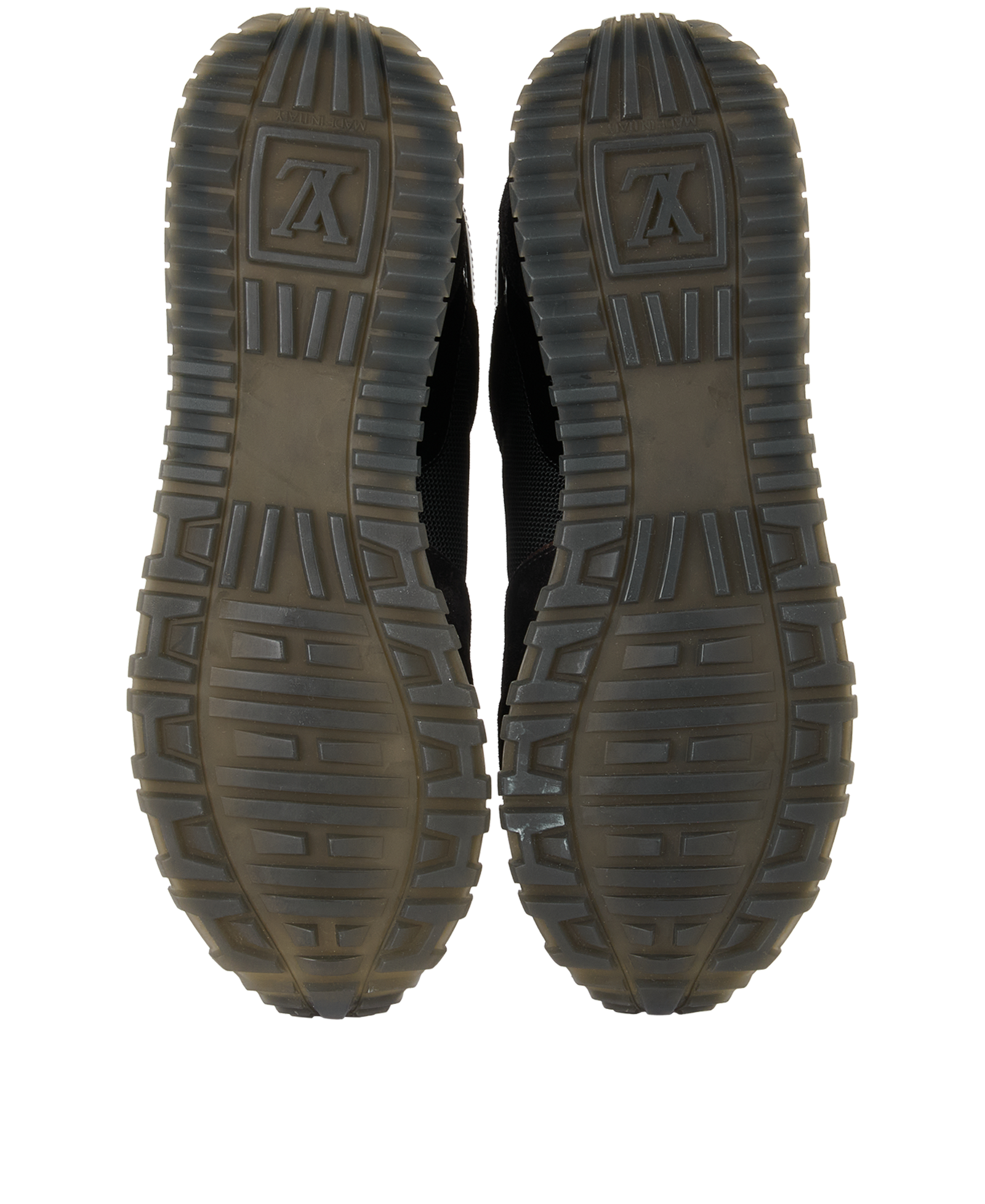 Louis Vuitton Monogram Trainers, &pound;480, Shoes, Black/Brown, Mesh/Suede, Top view