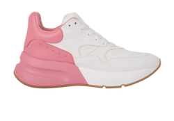 Alexander McQueen Two Tone Runner Trainers, Leather, White/Pink, UK6.5,2*