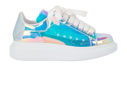 Alexander McQueen Iridescent Trainers, &pound;220, Shoes, Silver, Plastic, Front view