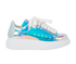 Alexander McQueen Iridescent Trainers, &pound;220, Shoes, Silver, Plastic, Front view