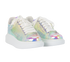 Alexander McQueen Iridescent Trainers, &pound;220, Shoes, Silver, Plastic, Side view