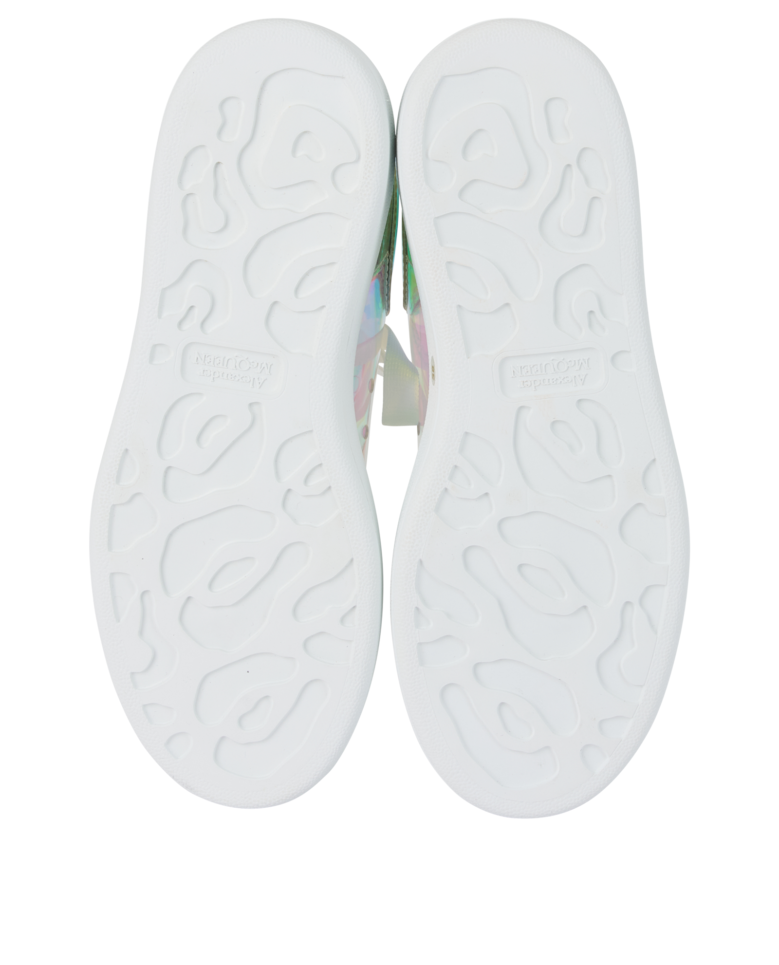Alexander McQueen Iridescent Trainers, &pound;220, Shoes, Silver, Plastic, Top view