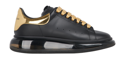 Alexander McQueen Trainers, &pound;180, Shoes, Black/Gold, Leather, Front view