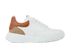 Alexander McQueen Court Trainers, &pound;250, Shoes, Brown/White, Leather, Front view