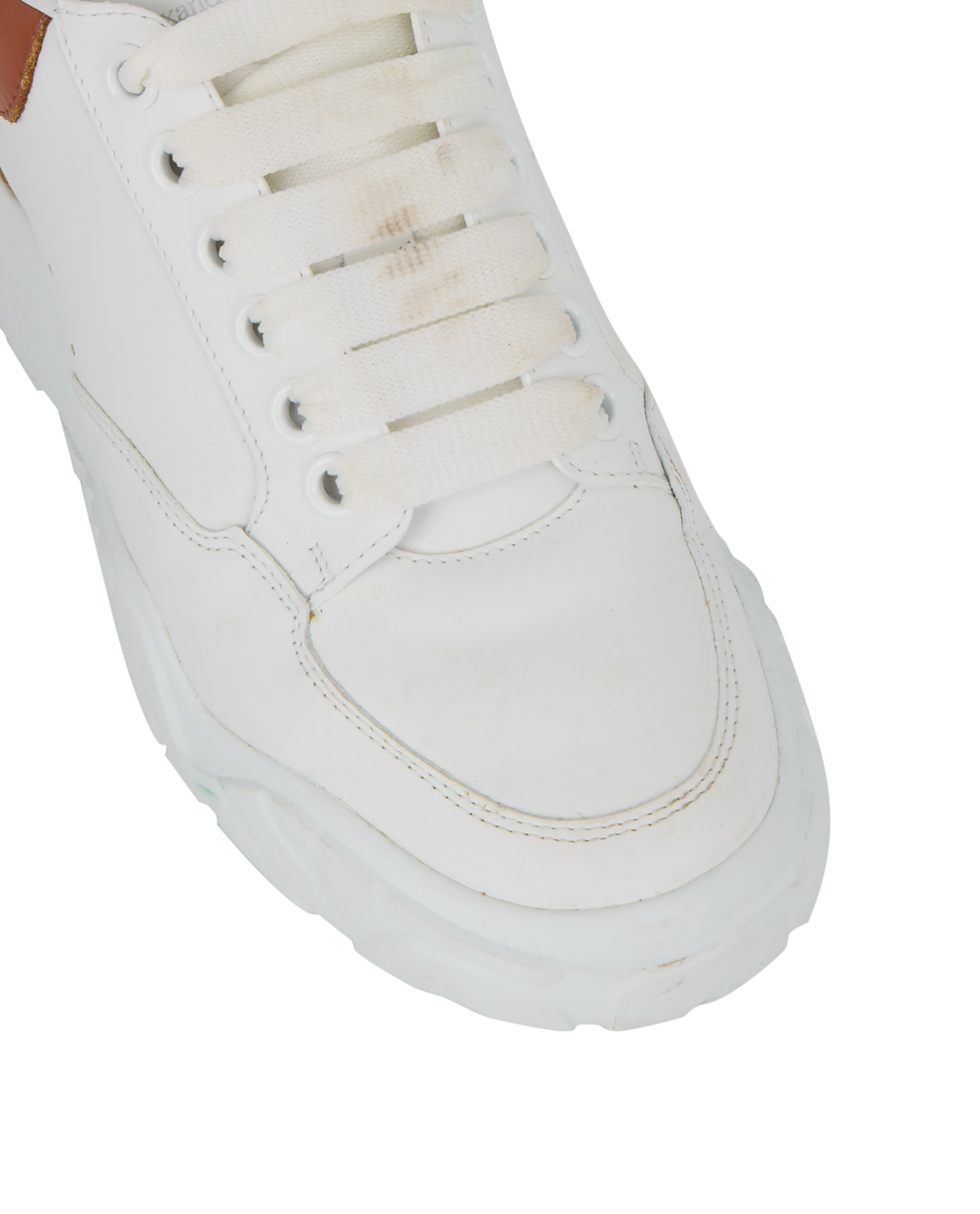 Alexander McQueen Court Trainers, &pound;250, Shoes, Brown/White, Leather, Other view