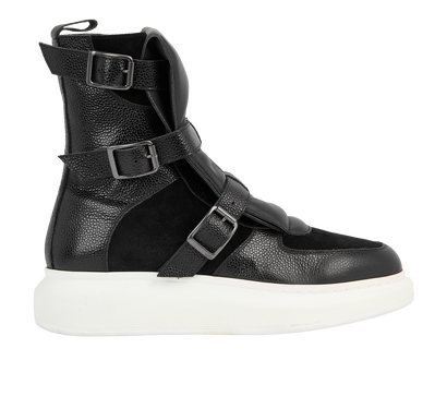 Alexander Mcqueen Buckle High Top Trainers, front view