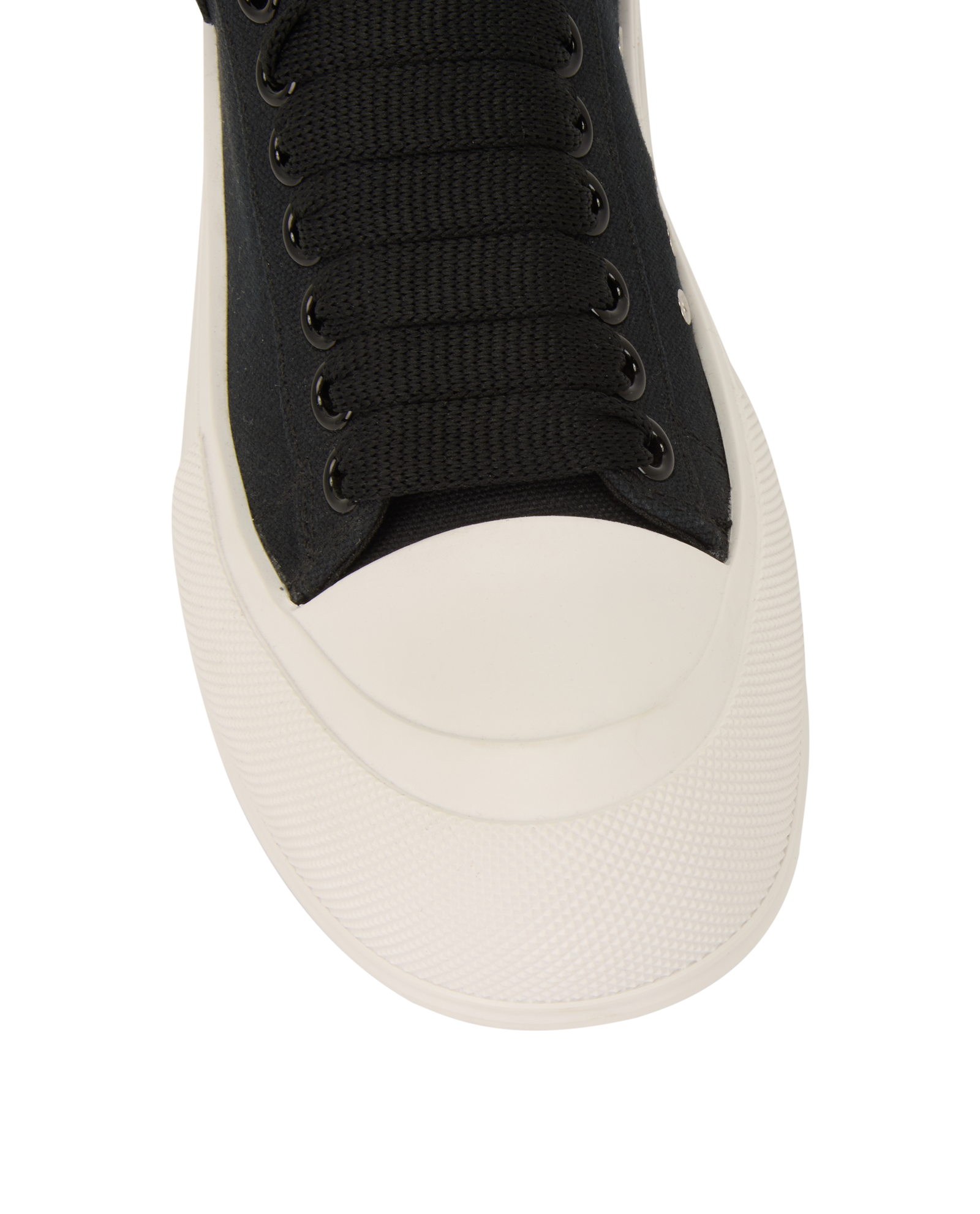 Alexander McQueen Plimsoll Trainers, &pound;120, Shoes, Black, Canvas, Other view