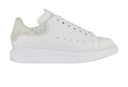 Alexander McQueen Iridescent Low Tops, Leather, White, UK5.5, 3*