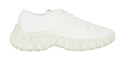 Miu Miu Garbadine Sneakers, Cotton, White, UK4.5, 3*