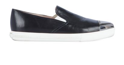 Miu Miu Metal Cap Toe Sneaker, front view