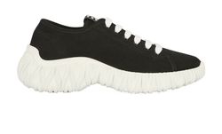 Miu Miu Garbadine Sneakers, Cotton, Black, UK4.5, 3*