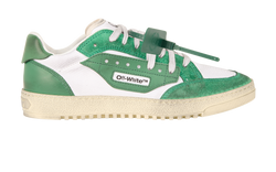 Off-White 5.0 Distressed Trainers, Mens, Canvas, White, UK7, DB/B, 4*