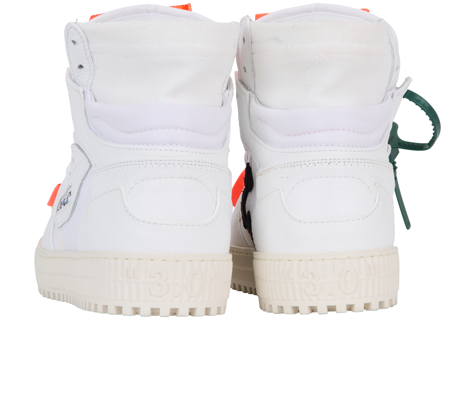 Off-White Off-Court 3.0 Trainers, &pound;220, Shoes, White, Leather, Back view