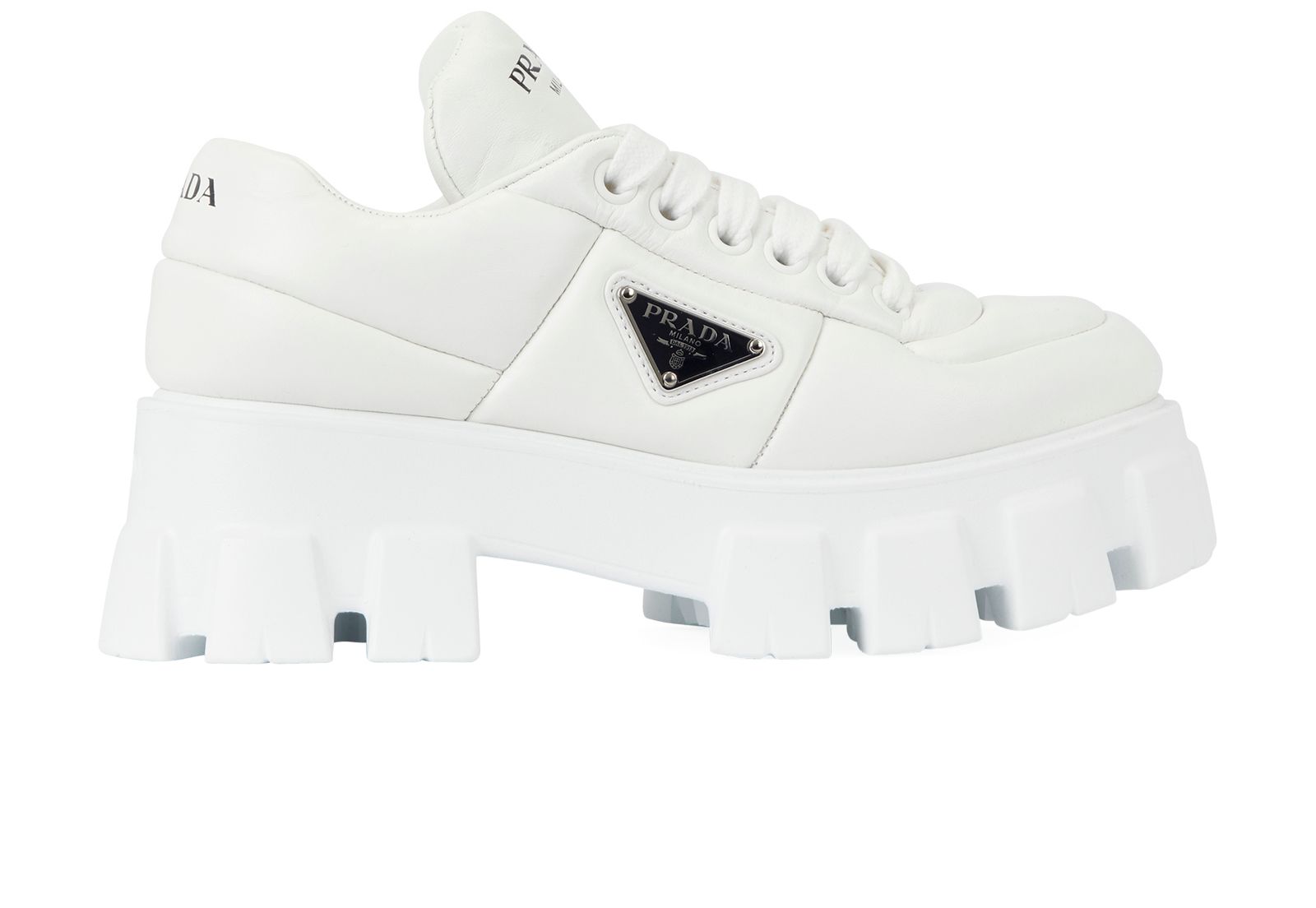 Prada platform trainers on sale