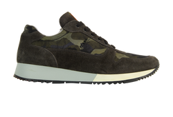 Prada Camouflage Trainers, Mens, Suede, Grey/Camo, UK6, 3*