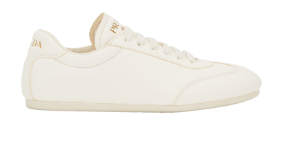 Prada Low Top Sneakers, &pound;250, Shoes, White, Leather, Front view