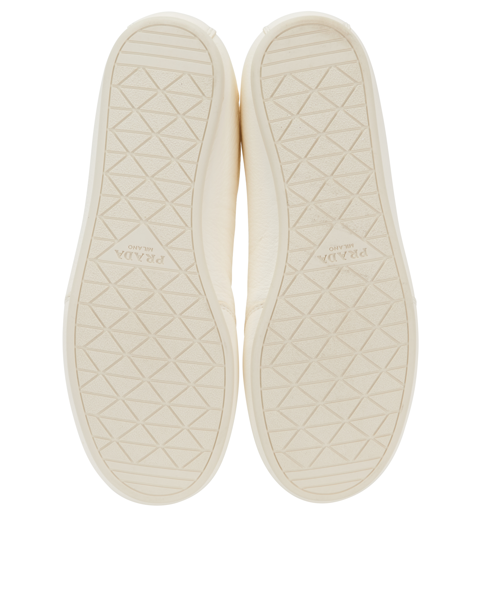 Prada Low Top Sneakers, &pound;250, Shoes, White, Leather, Top view