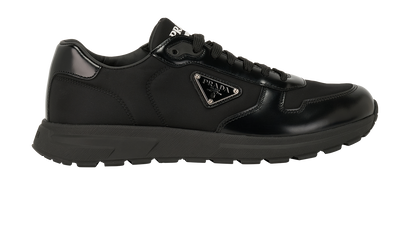Prada Prax 01 Sneakers, &pound;350, Shoes, Black, Leather/Nylon, Front view