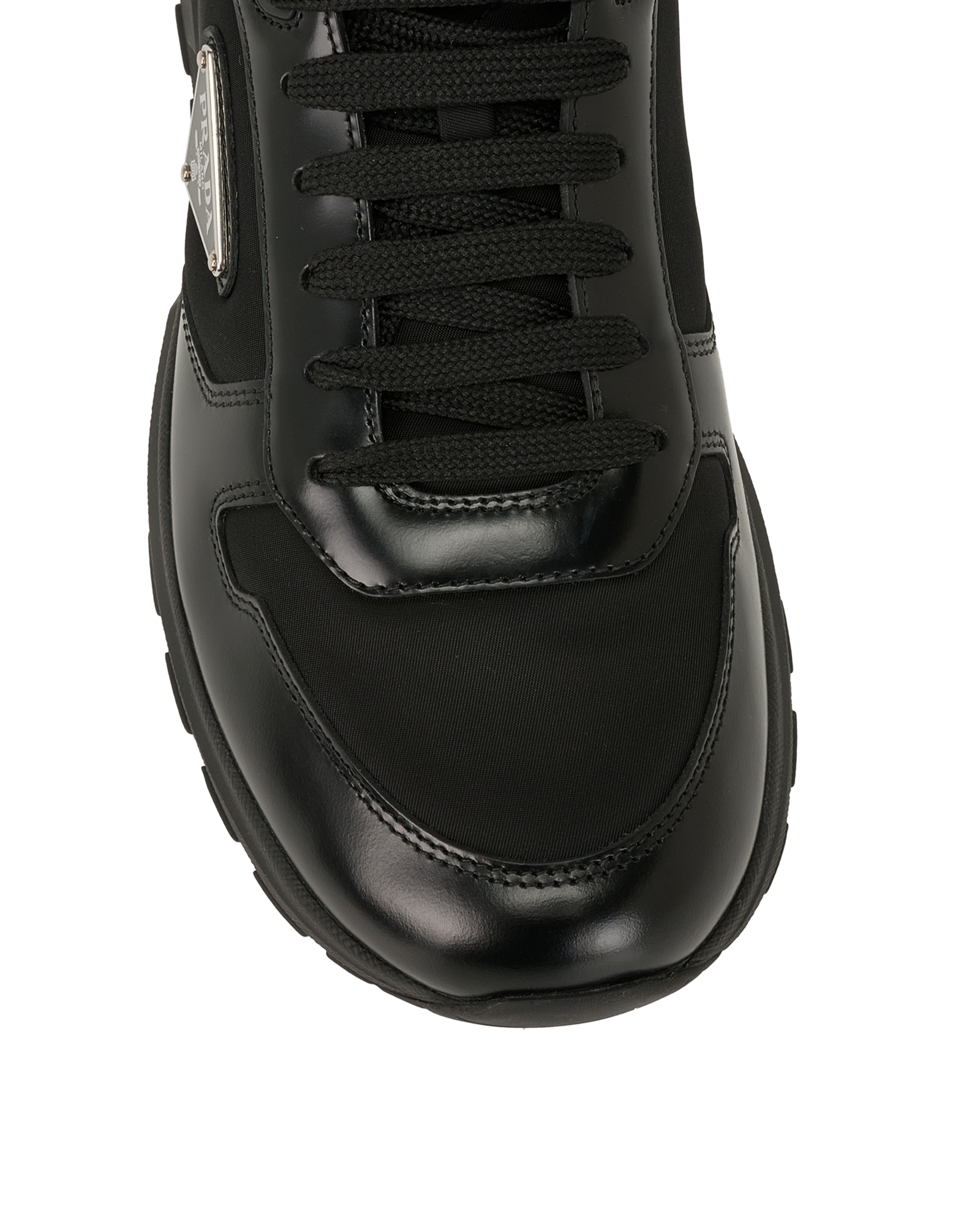 Prada Prax 01 Sneakers, &pound;350, Shoes, Black, Leather/Nylon, Other view
