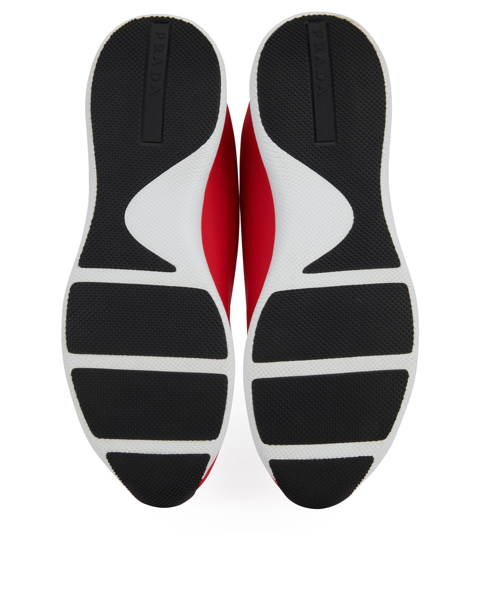 Prada Embellished Trainers, &pound;190, Shoes, Blue/Red, Nylon, Top view