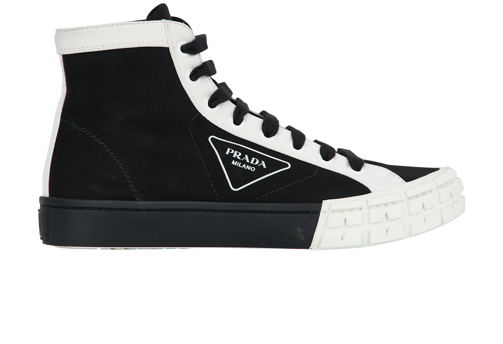 Prada Canvas Logo High Top Trainers, Trainers Designer Exchange