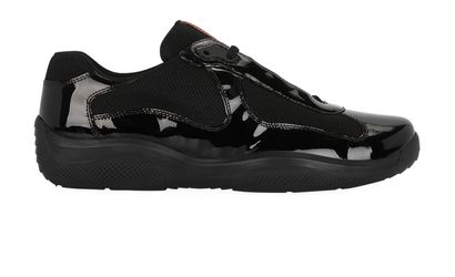 Prada Lace Up Trainers, front view