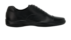 Prada Toblach Laced Trainers, Mens, Leather, Black, UK9, DB/B, 3*