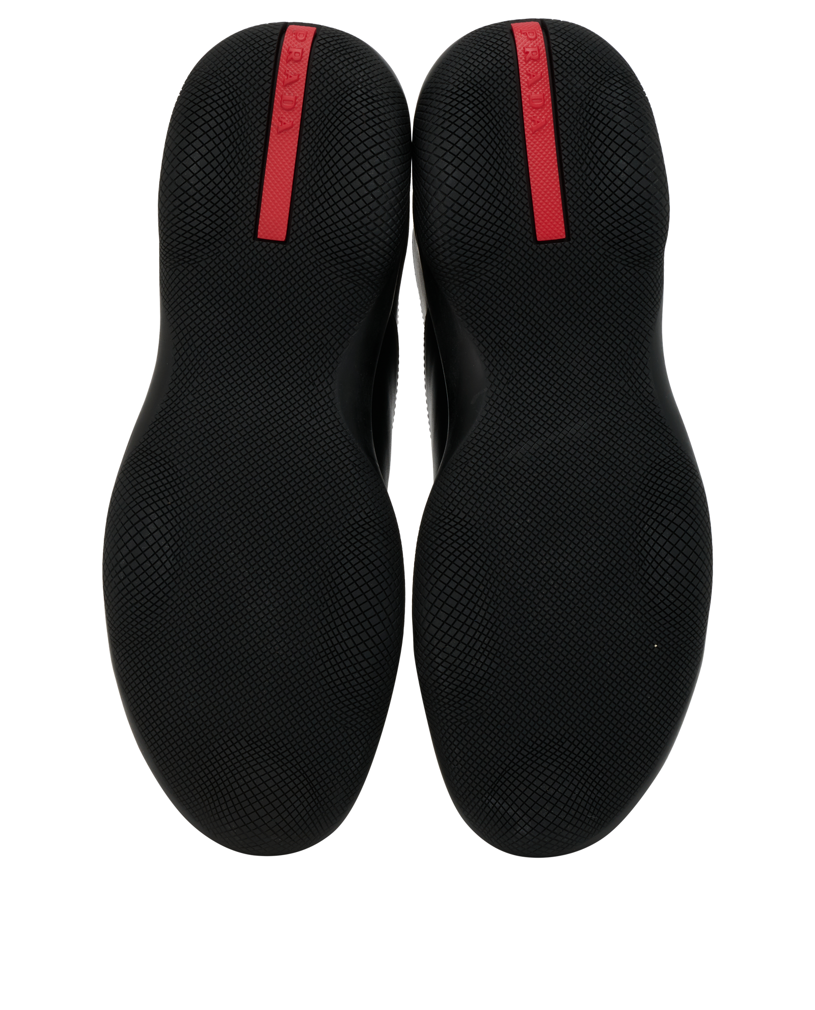 Prada Toblach Laced Trainers, &pound;475, Shoes, Black, Leather, Top view