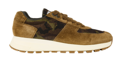 Prada Camo Trainers, Suede/Nylon, Brown, UK9.5,2*