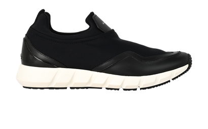 Ferragamo Slip-On Sneakers, &pound;220, Shoes, Black, Neoprene, Front view