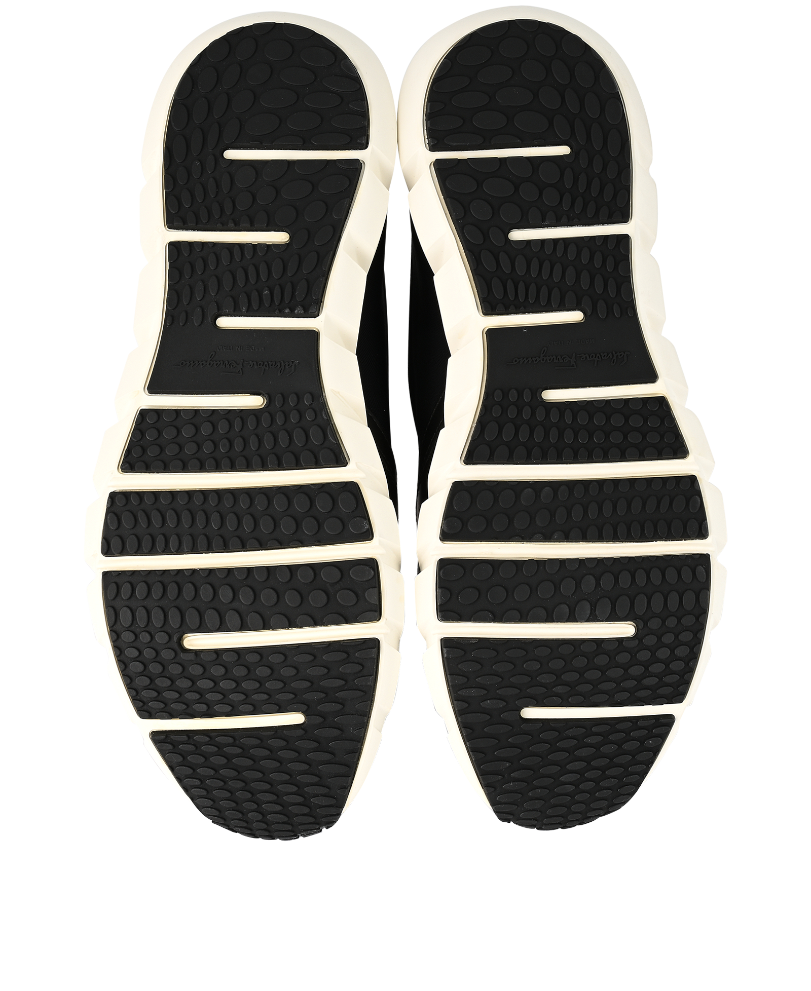 Ferragamo Slip-On Sneakers, &pound;220, Shoes, Black, Neoprene, Top view