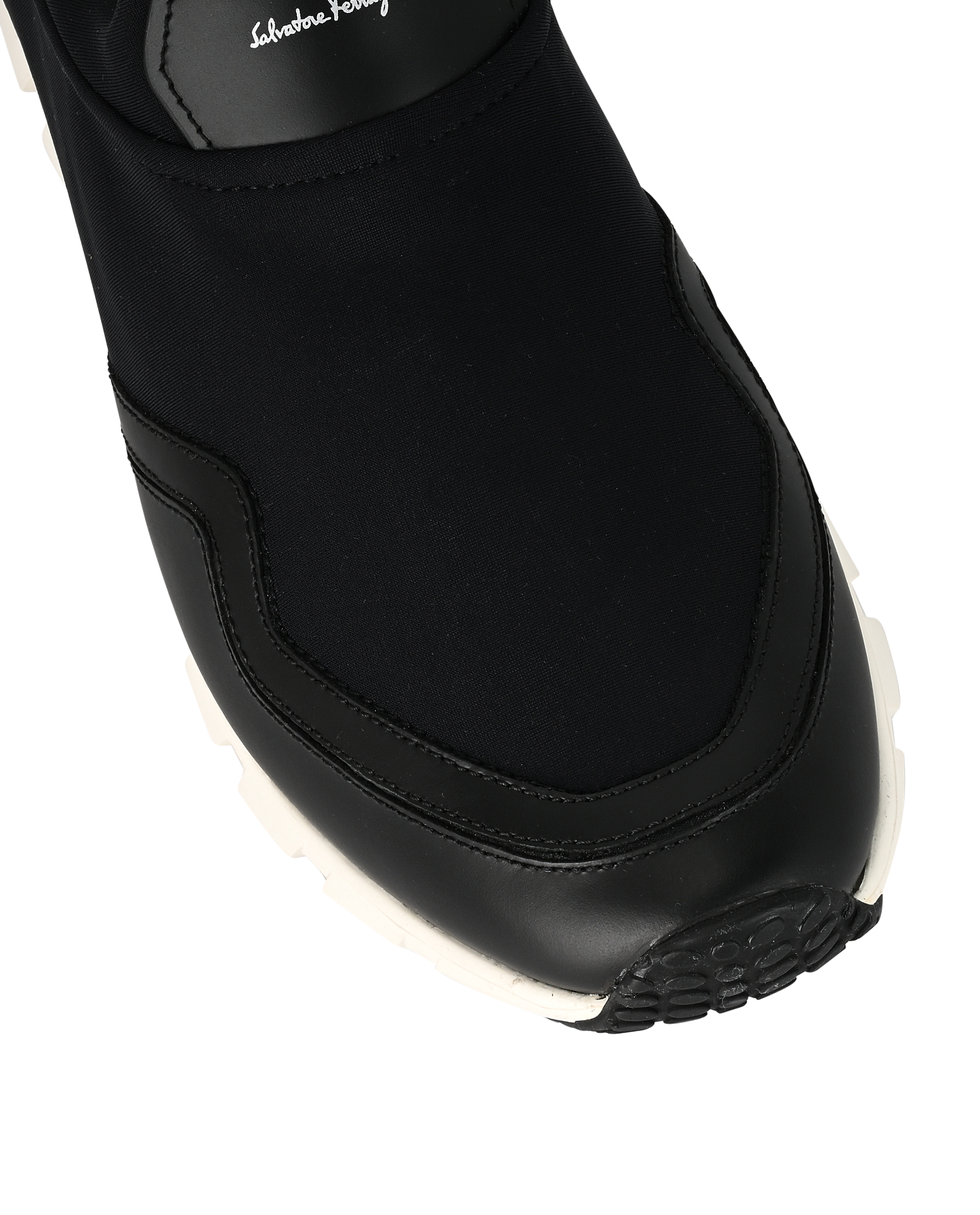 Ferragamo Slip-On Sneakers, &pound;220, Shoes, Black, Neoprene, Other view