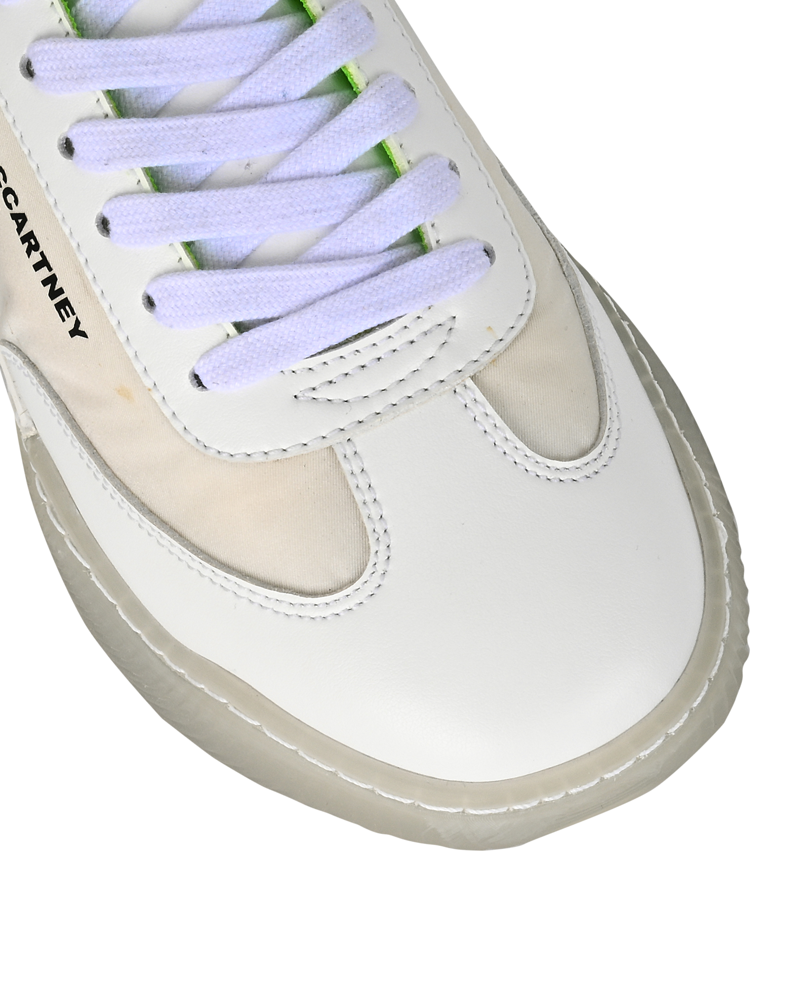Stella McCartney Loop Trainers, &pound;190, Shoes, White, Fabric/Leather, Other view