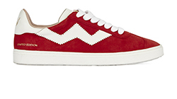 Stuart Weitzman Daryl Suede Trainers, leather, red, 2, 5*, DB, B