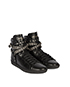 Saint Laurent Ring Chained High Top Sneakers, side view
