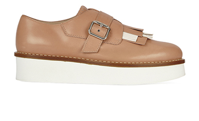 Tods - Fringed Platform Loafers, front view