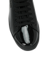 Prada Logo Low-Top Trainers, &pound;290, Shoes, Black, Patent Leather, Other view