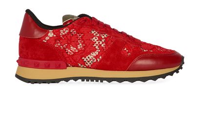 Valentino Lace Trainers, front view