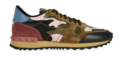 Valentino Rockrunner Camo Trainers, front view