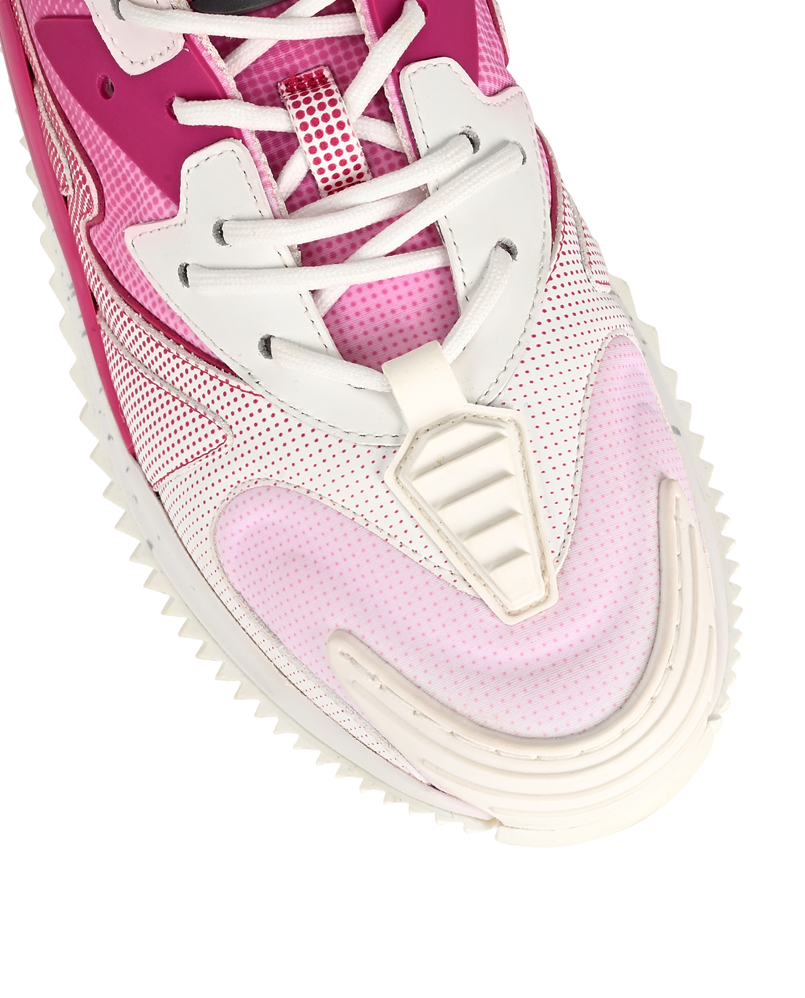 Valentino Wade Runner Sneakers, &pound;250, Shoes, Pink/White, Fabric/Leather, Other view