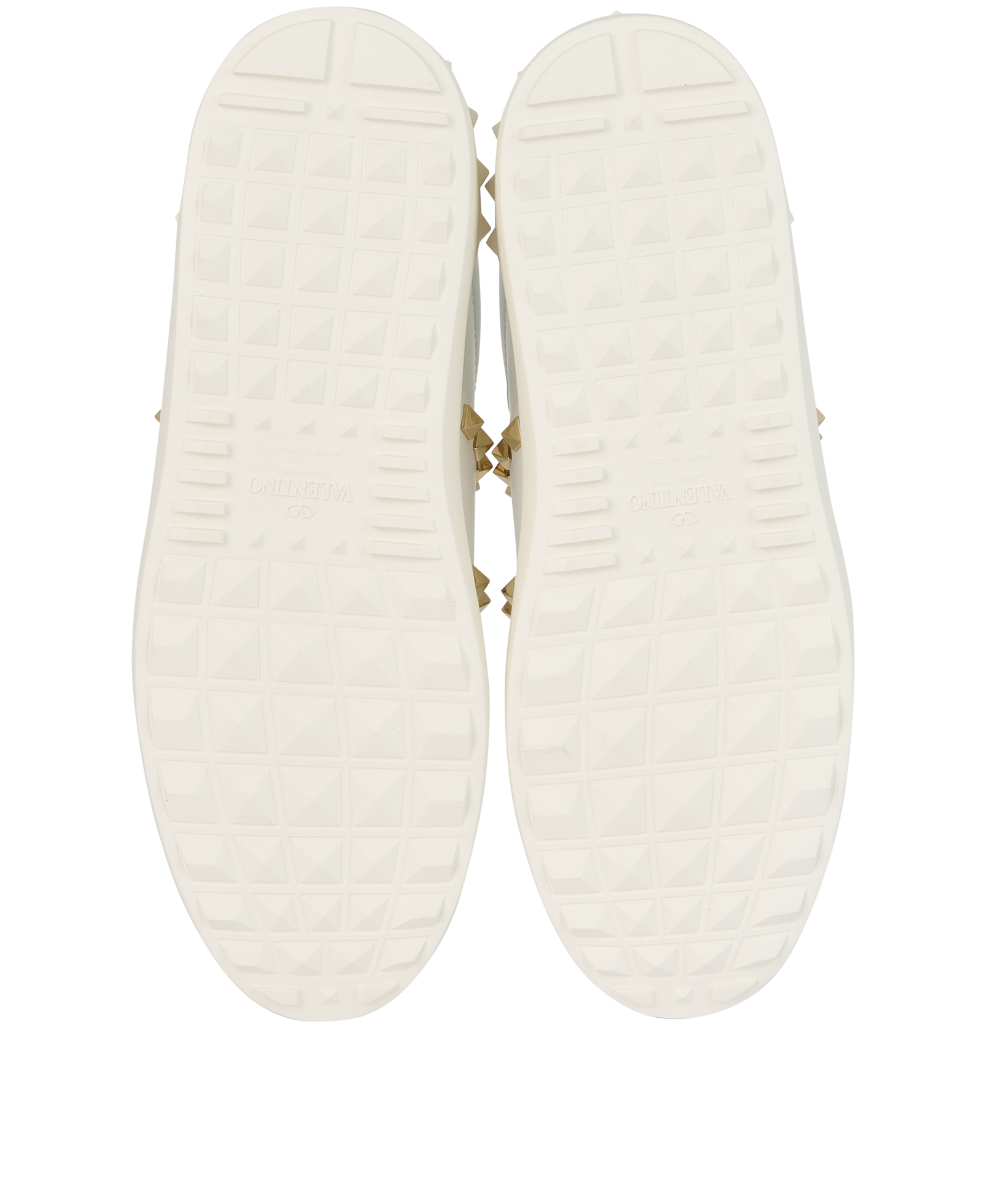 Valentino Rockstud Trainers, &pound;280, Shoes, White, Leather, Top view