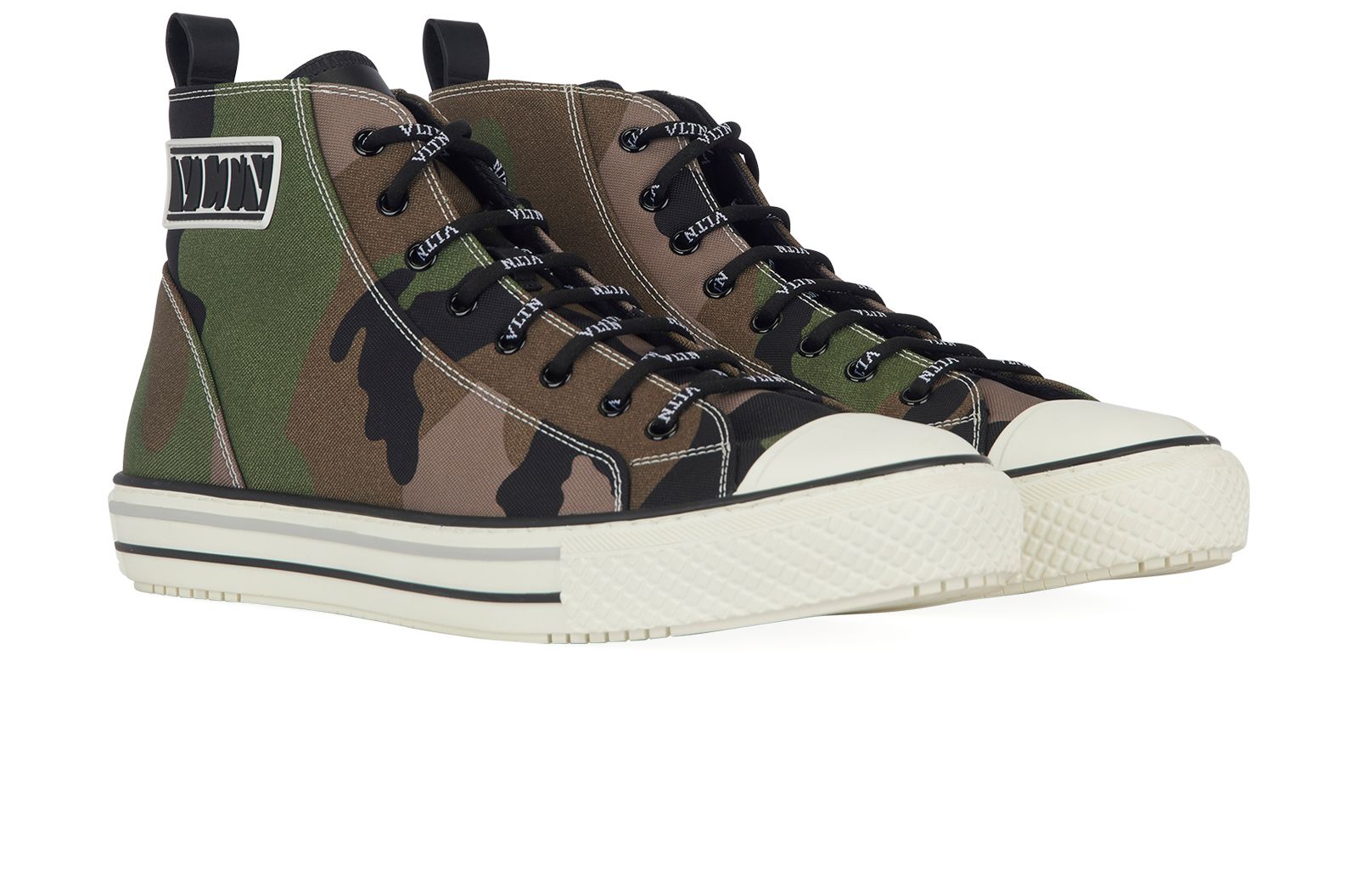 Valentino camo high sale top sneakers