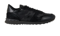 Valentino Rockstud Trainers, Mens, Leather, Blk, UK12, DB/B, 3*