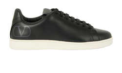 Valentino V Logo Trainers, Leather, Black, UK5.5, B/DB, 3*
